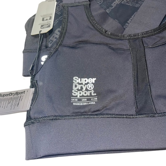 NWT SuperDry Sport 2 Bras Size 6 - Picture 5 of 5